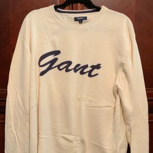 GANT MENS COTTON WHITE XL SWEATER